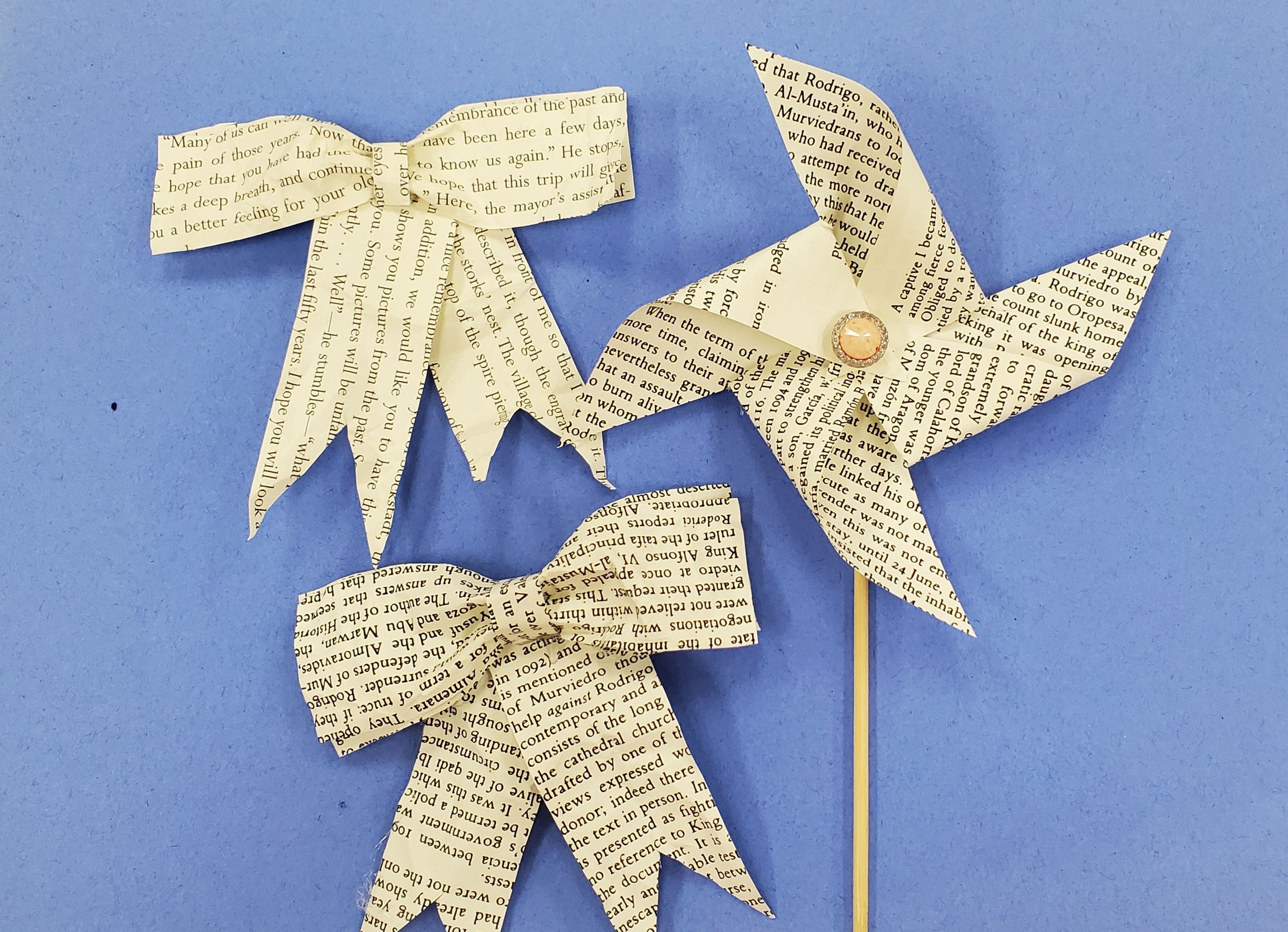 Oct Adult craft bows and pinwheels