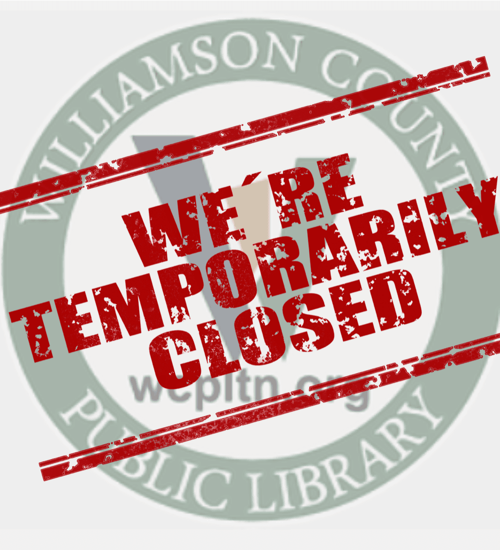 wcpls closed temp